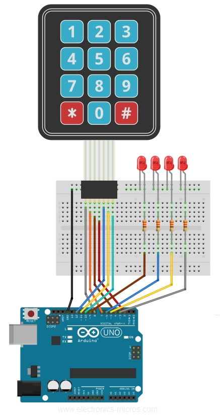 Does fritzing has 4x4 membrane keypad 2021