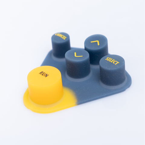 Multi Moulding Colors Silicone Rubber Keypad
