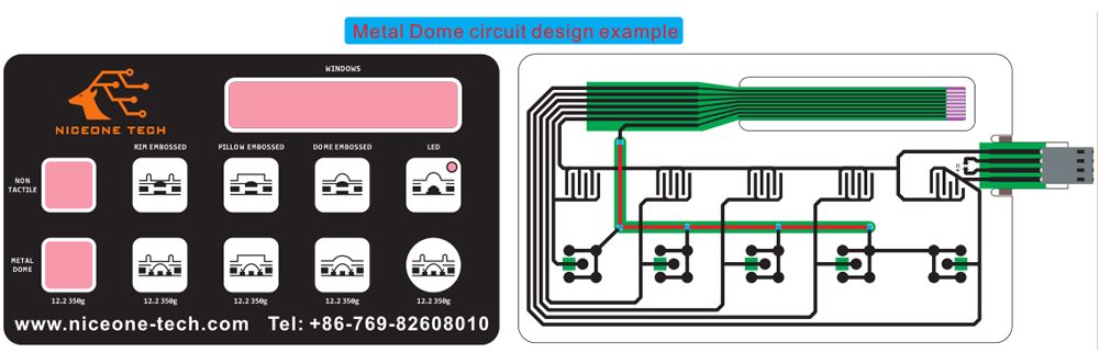 Metal Dome circuit design example