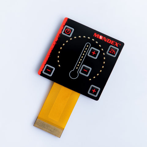 What is the light source for the Backlight Membrane Switch